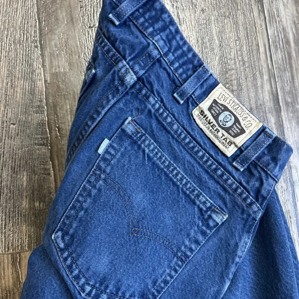Levi's Jeans Men 28x32 Blue SilverTab Straight & Narrow Vintage 80’s USA Read